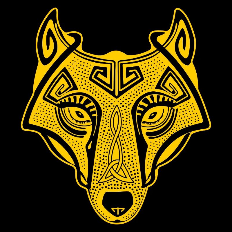 Viking Wolf jaune transparent