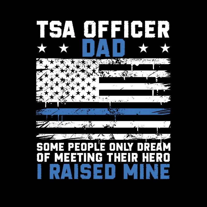 Patriotic Transportation Security Hero For A TSA