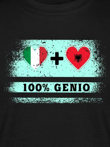 Italia e Albania 100% bandiera genio