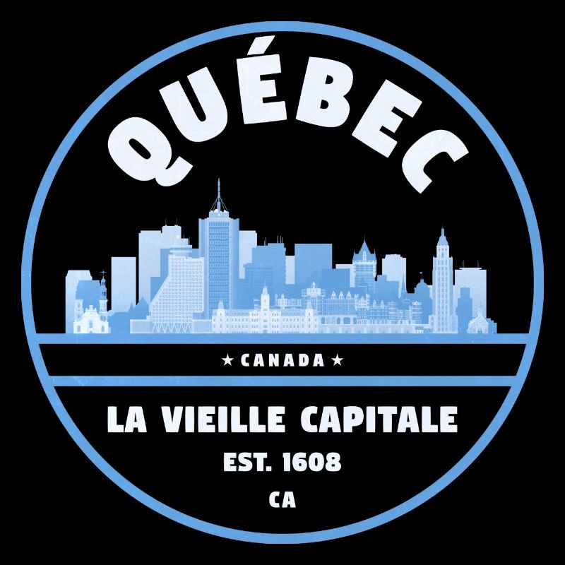 Silhouette de la capitale de La Vieille au Québec