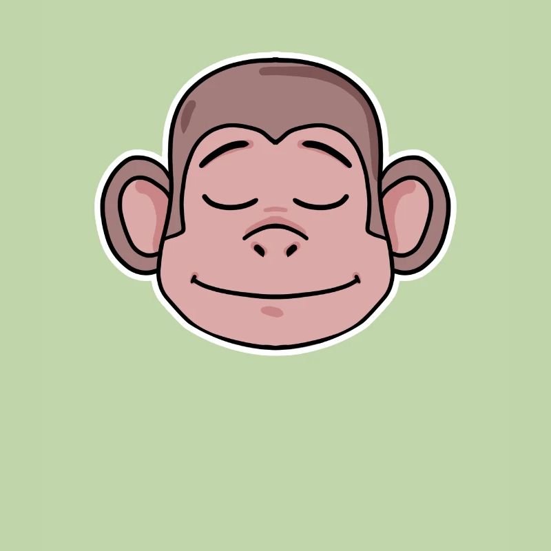 Affe Kopf Tier