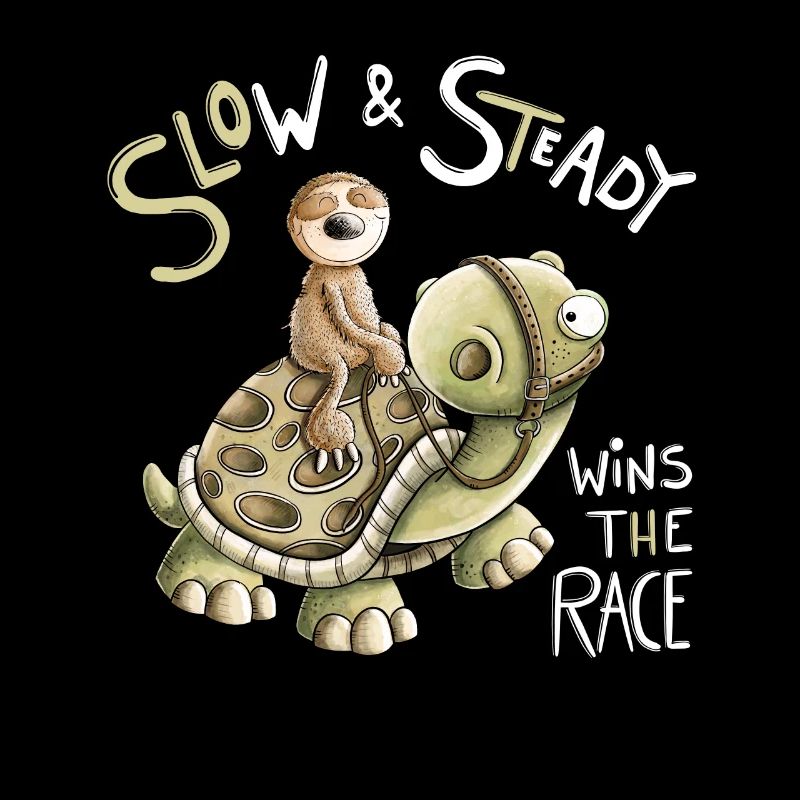 Lent et régulier gagne la course Turtle Sloth
