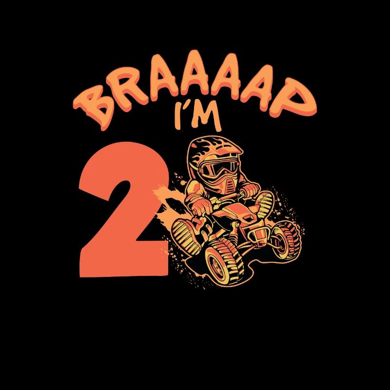 Braaaap Je suis 2 Quad VTT 2 ans 2ème anniversaire
