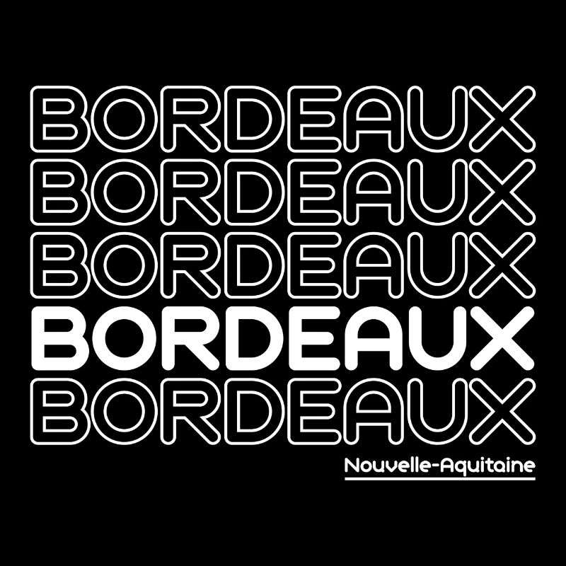 Bordeaux Neon Typo Multiple