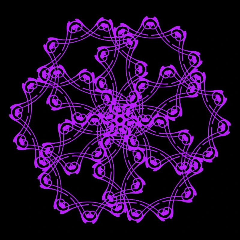 Random patterns circled