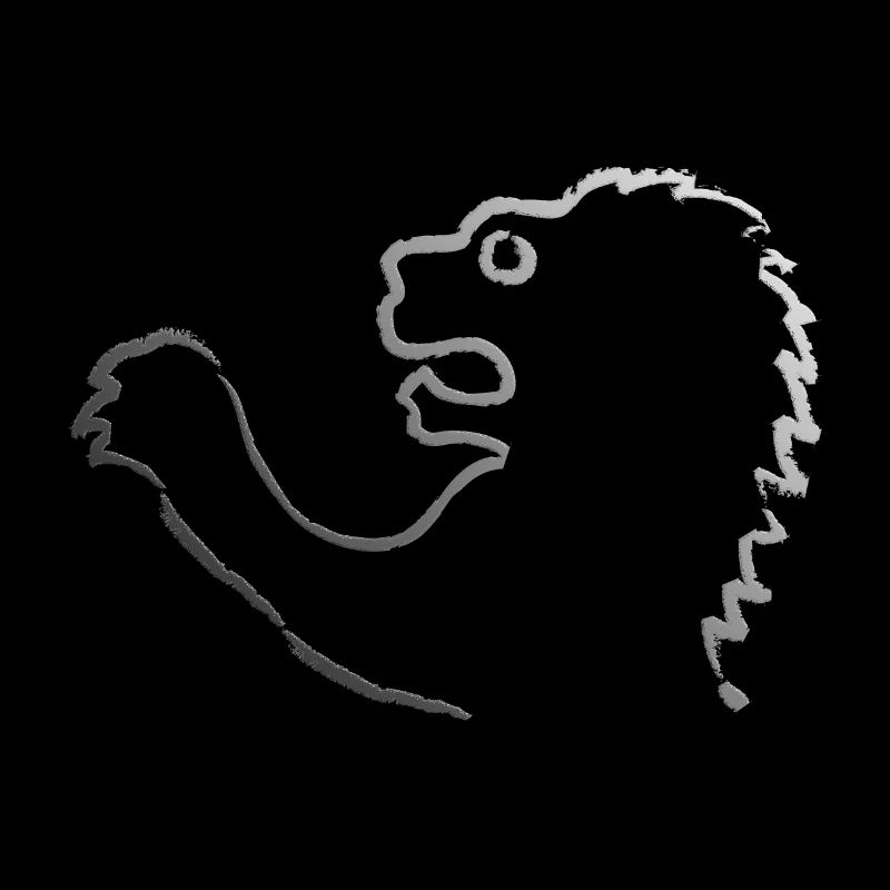 Lion's Head METALLIC Contour