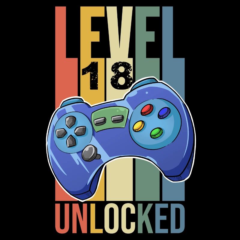 Gamer Shirt Level Unlocked Controller