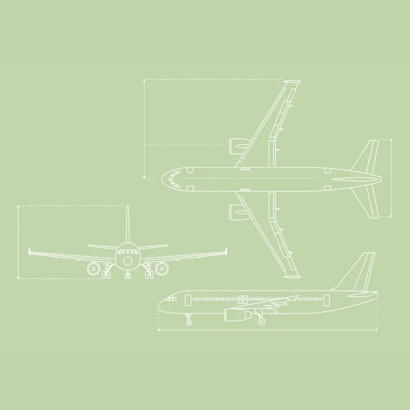 Dessin technique du plan d’avion