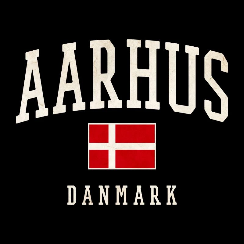 Aarhus Danmark Flag