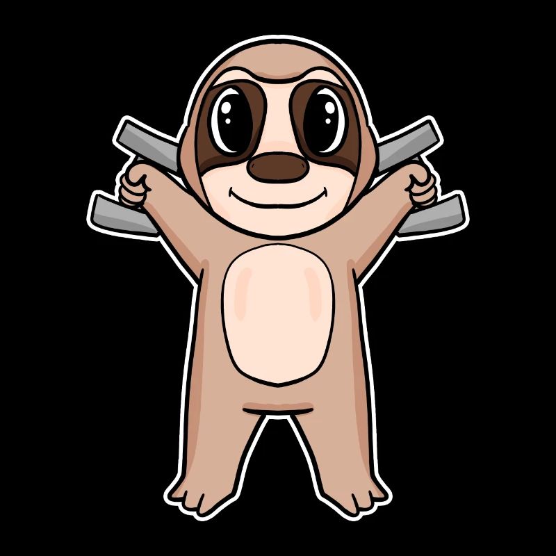 Sloth Dumbbell Training Strength Training Fitness