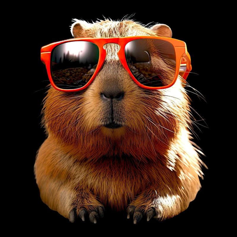 Capybara Sunglasses Be Capy Capybara Rodent