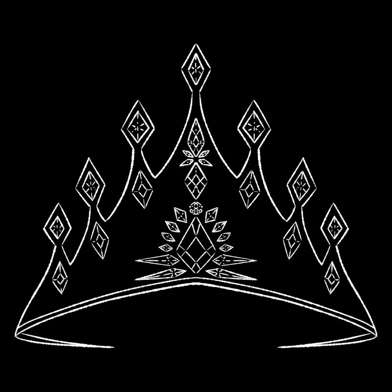 Elegant crown with geometric pattern