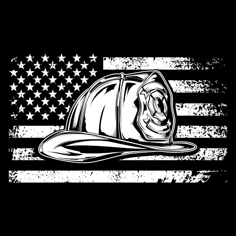 Patriotic Cap on Distressed Flag