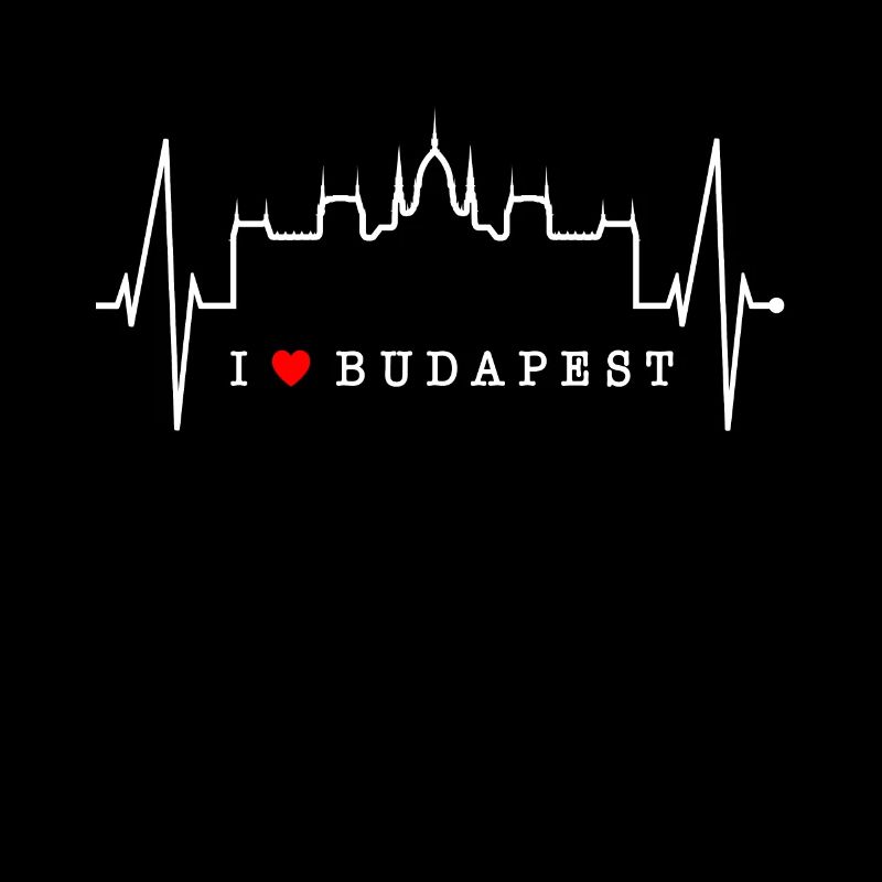 Budapest Skyline Herzschlag Ungarn Herz Budapester