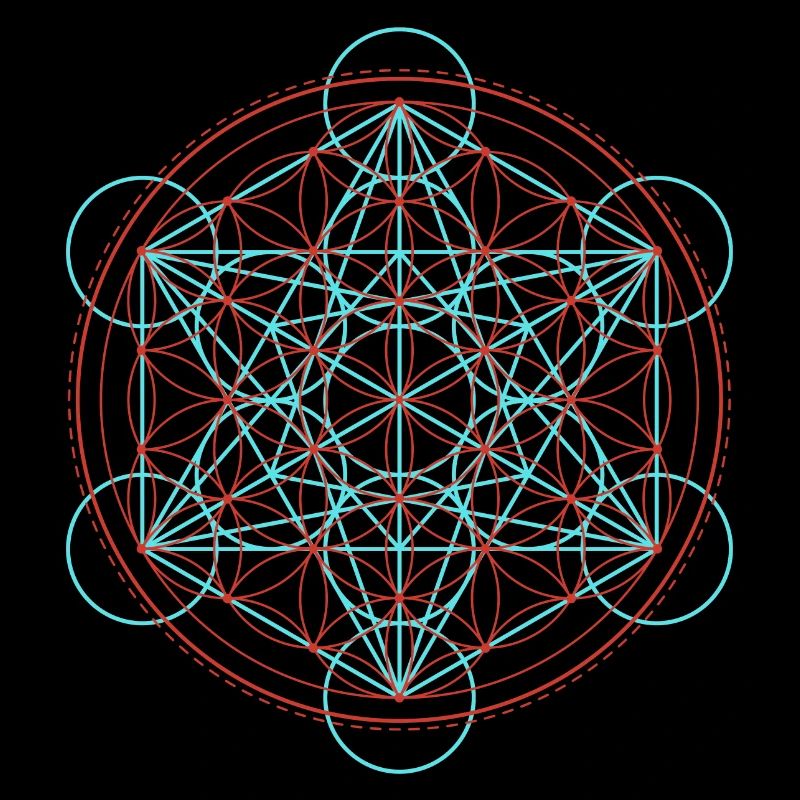 Lebendige Blume des Lebens Geometrie