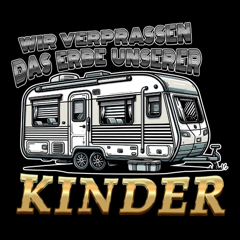 Das Erbe unserer Kinder Lustiger Spruch Wohnwagen