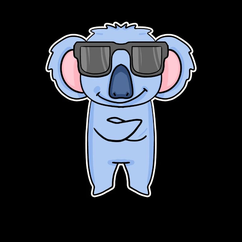 Koala with glasses