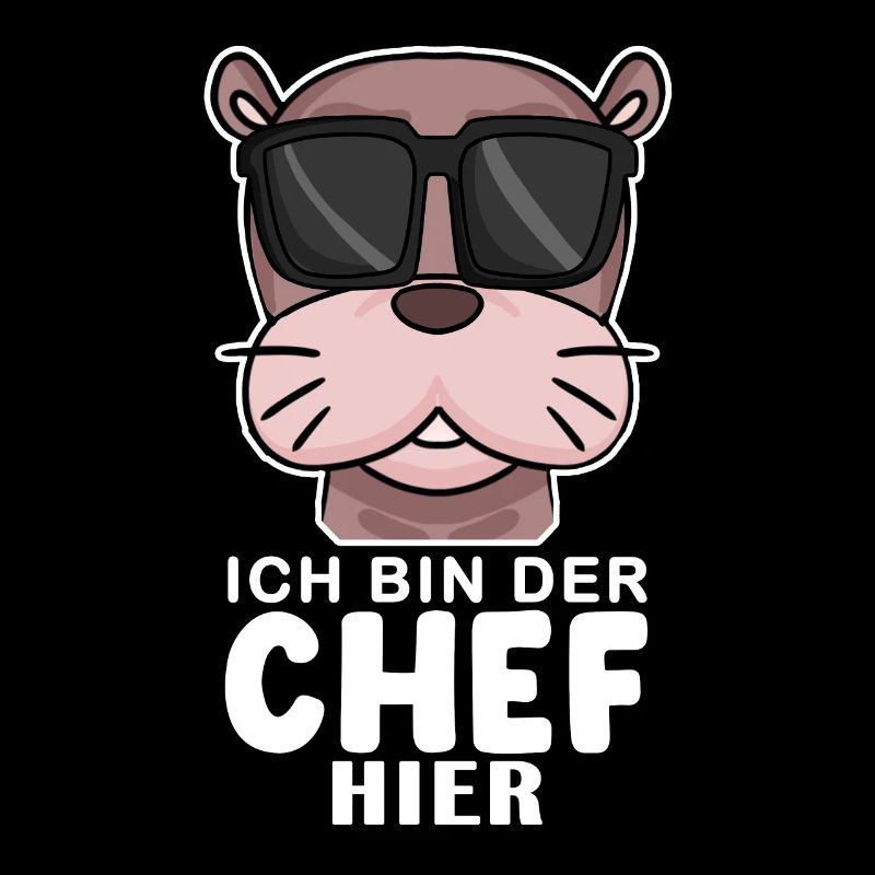 Chef Spruch mit Seelöwe Motiv