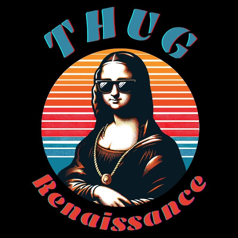 Hipster Mona mit Retro-Vibe