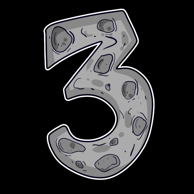 Three - 3 - Number 3 - Number 3