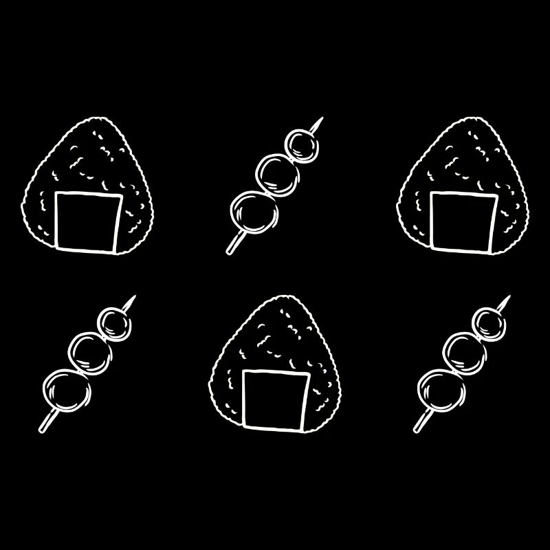 Onigiri und Dango - Reisbällchen - Snacks - Japan