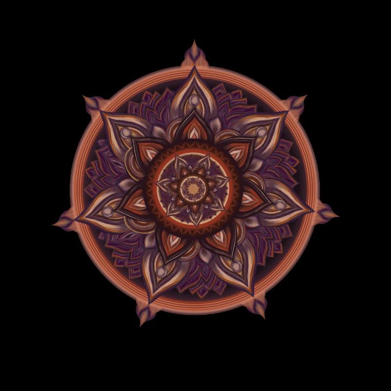 Symbolischer Kompass – Ornament Illustration
