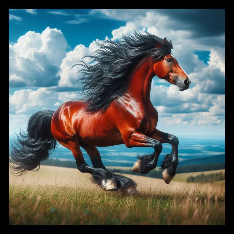 Galoppierendes Pferd