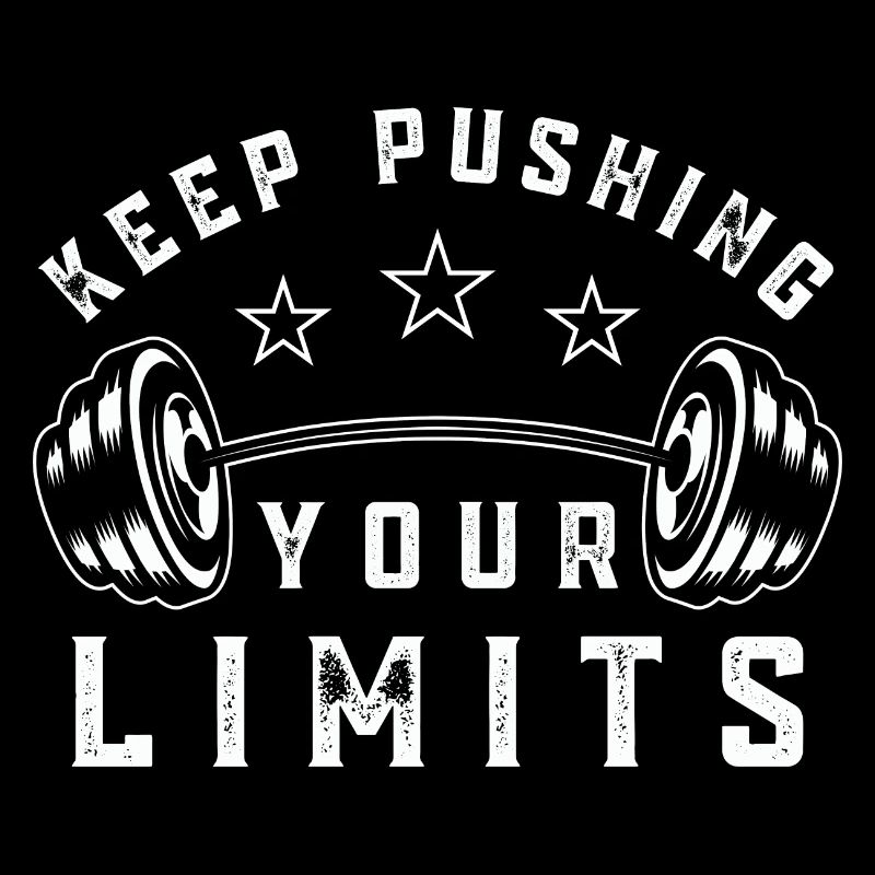 Citation de salle de sport Continuez à repousser vos limites