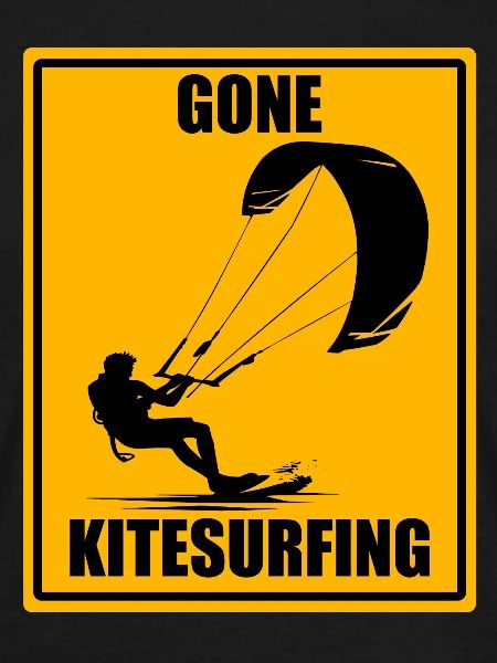 Gone Kitesurfing Vintage Kiteboarding Design Shirt