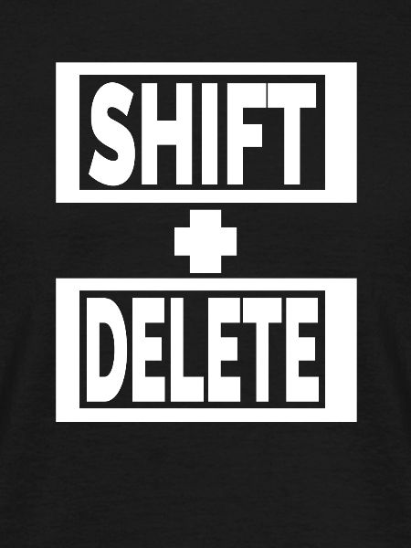 SHIFT+DELETE keyboard lifestyle