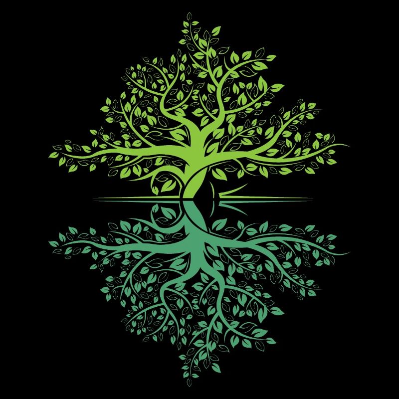 Tree Reflection Forest Nature Protection Outdoor Logo