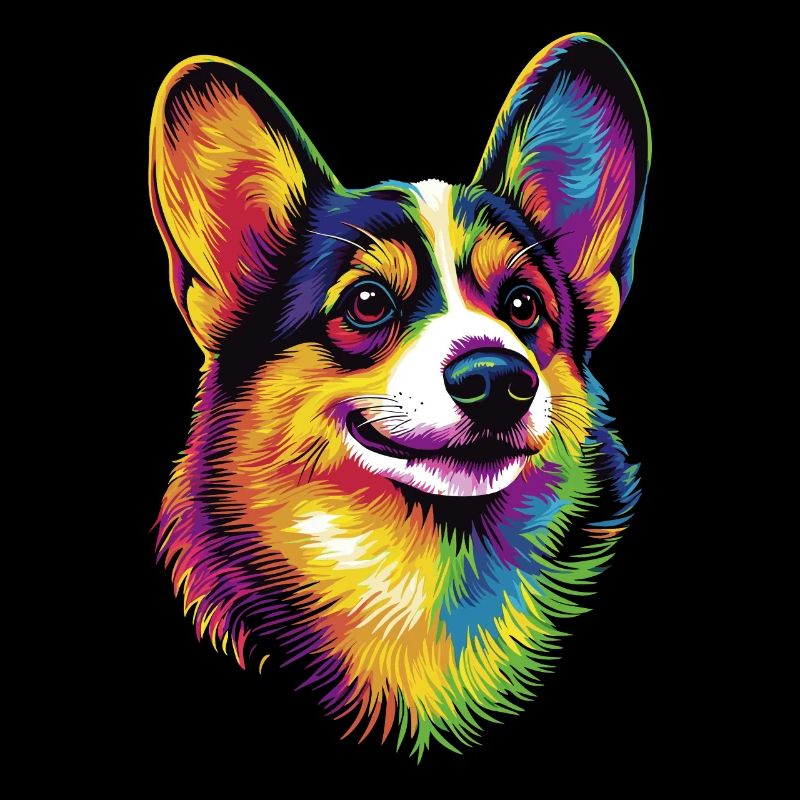 Corgi Bunt Regenbogen Welsh Corgi Cardigan Corgis