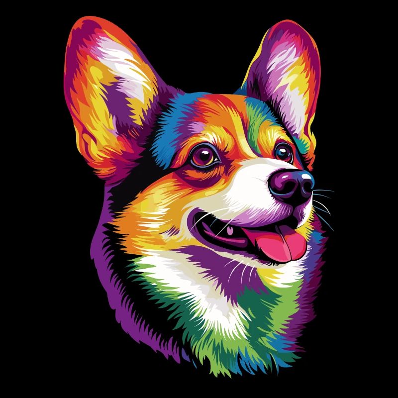 Corgi Bunt Regenbogen Welsh Corgi Cardigan Corgis
