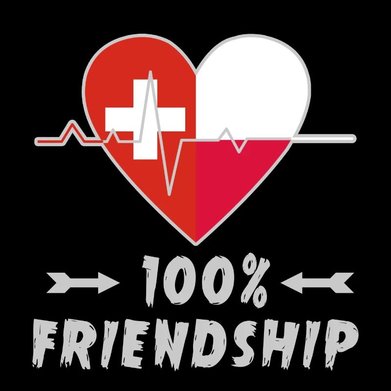 Schweiz und Polen 100% Freundschaft