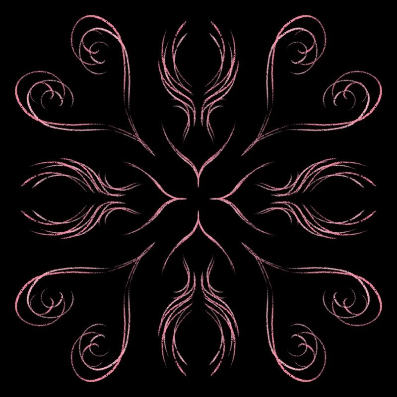 Pink hearts as a pattern