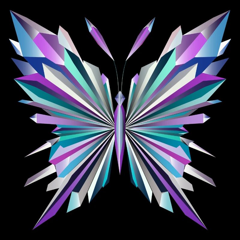 Fascinating geometry – abstract butterfly