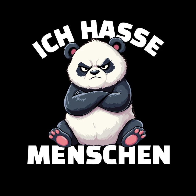 Le panda déteste les gens Design