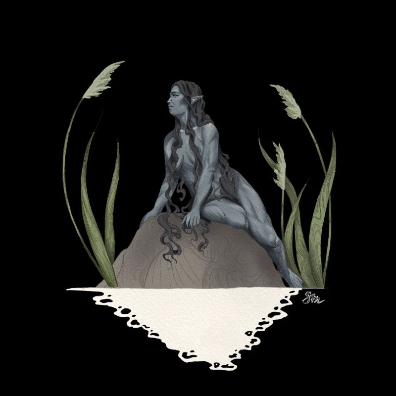 Nymph in a pond