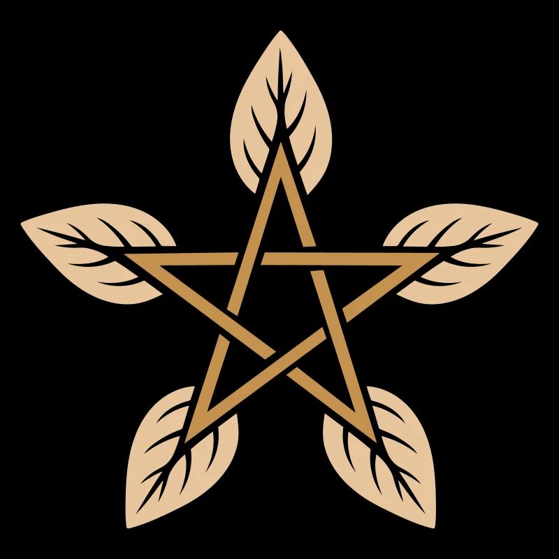 Leaf Pentagram - Nature & Elemental Magic