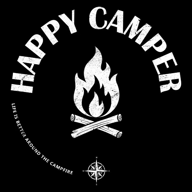 Campfire Flame Emblem Design