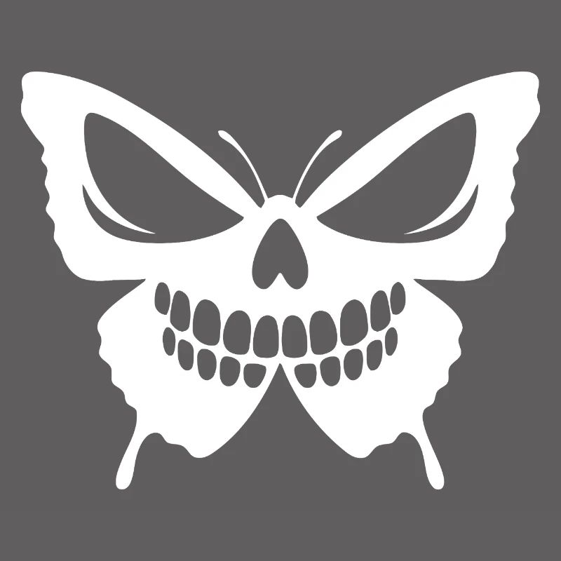 Conception complexe de crâne de papillon