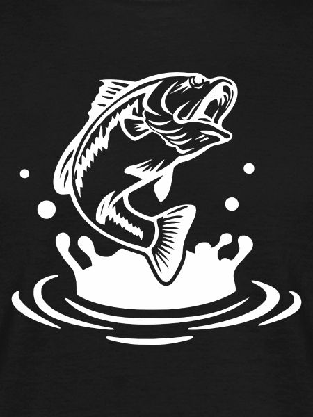 Dynamische Fischsprung-Illustration