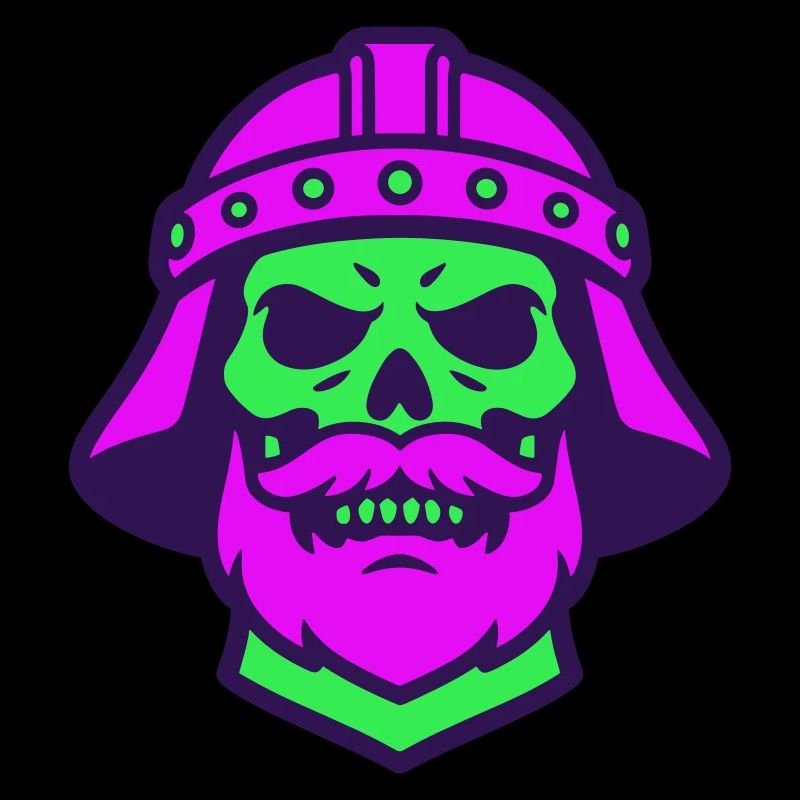 Skull Warrior Pop Art