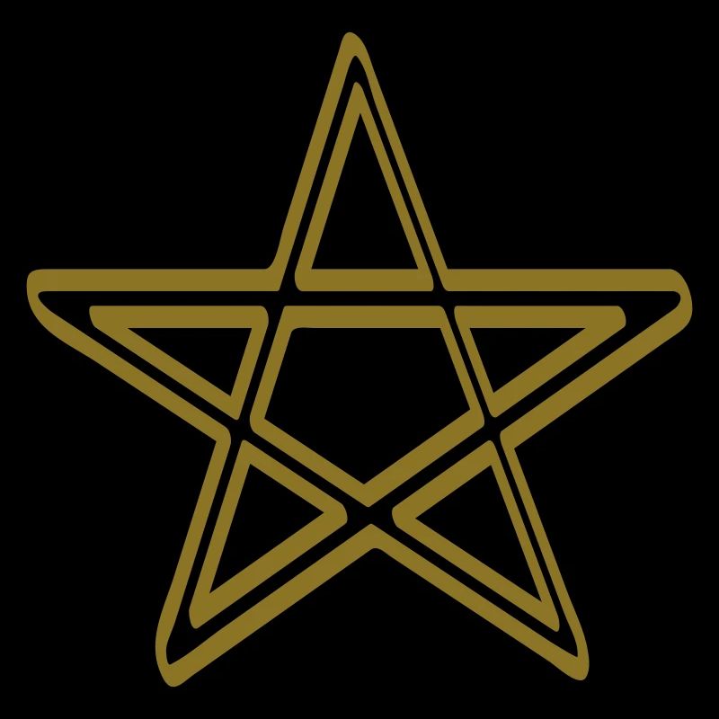 Symbole d’art de la ligne de pentacle