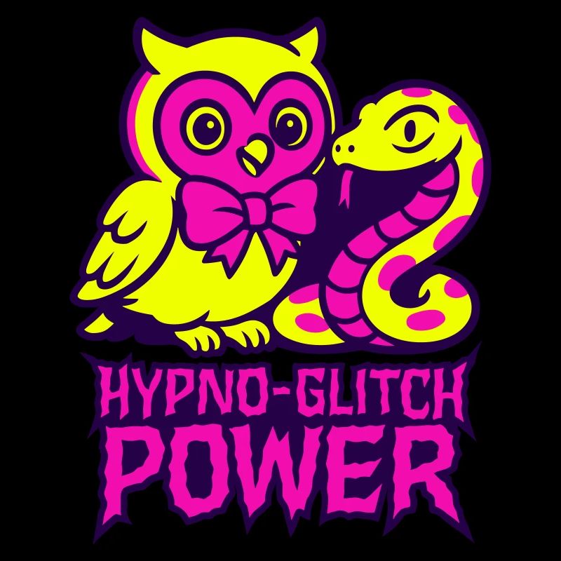 Hypno Glitch Hibou et serpent