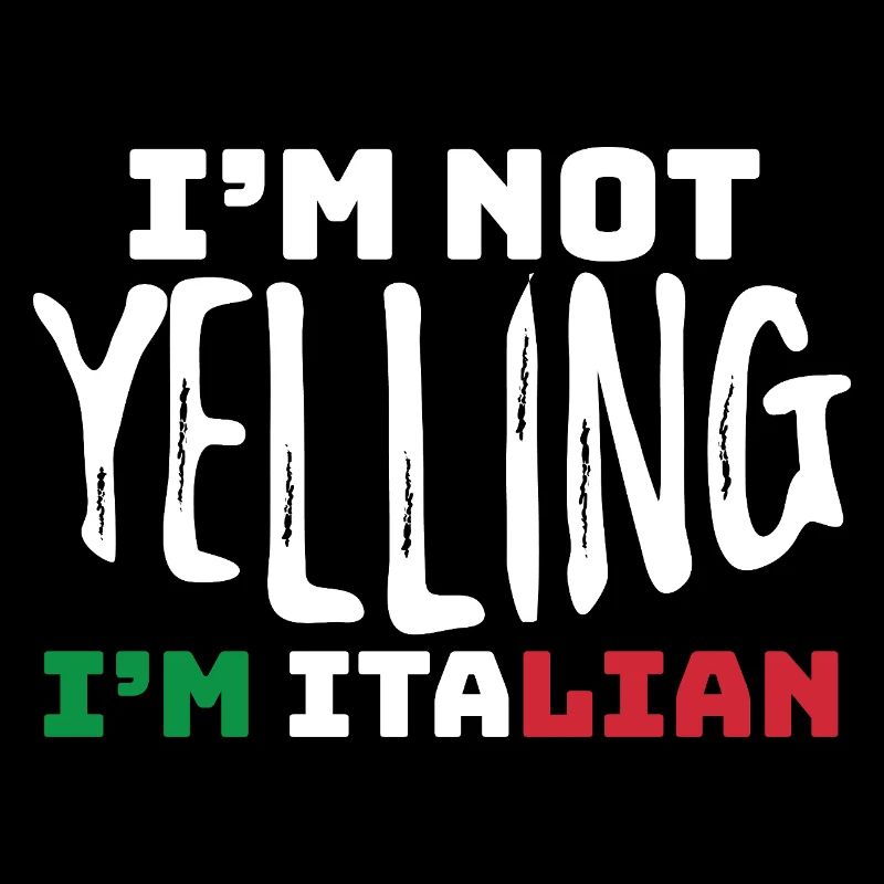 Bold Italian Pride Typography Design