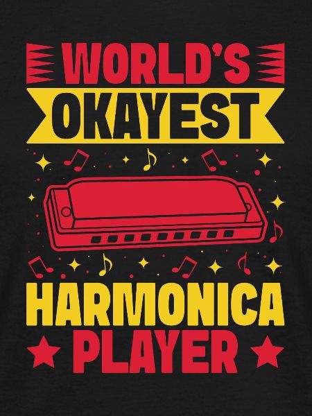 Funny Harmonica Player Okayest Harmonica