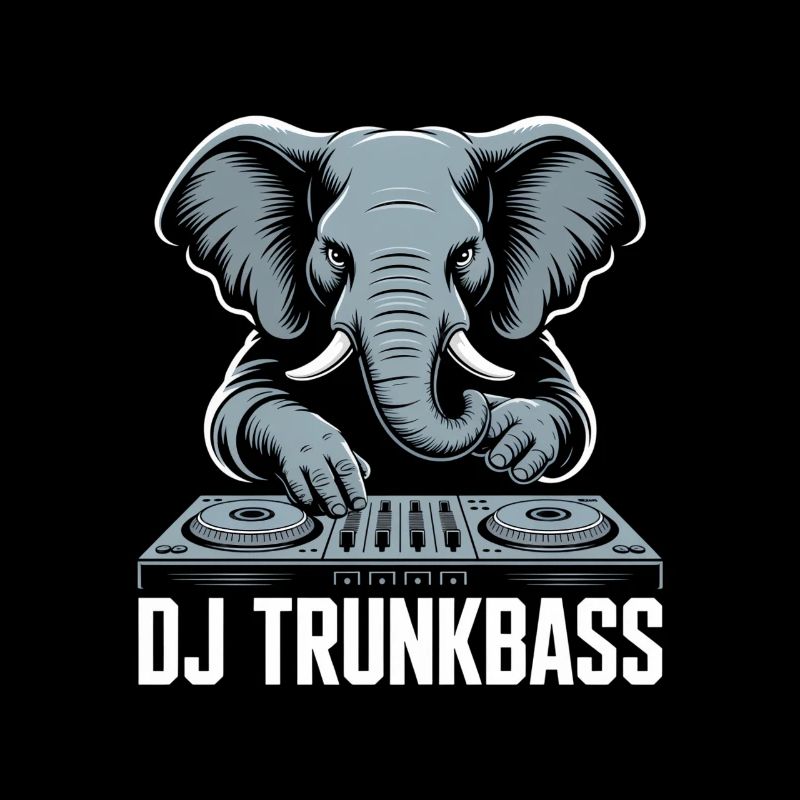 DJ Trunkbass Elephant à la table de mixage basse