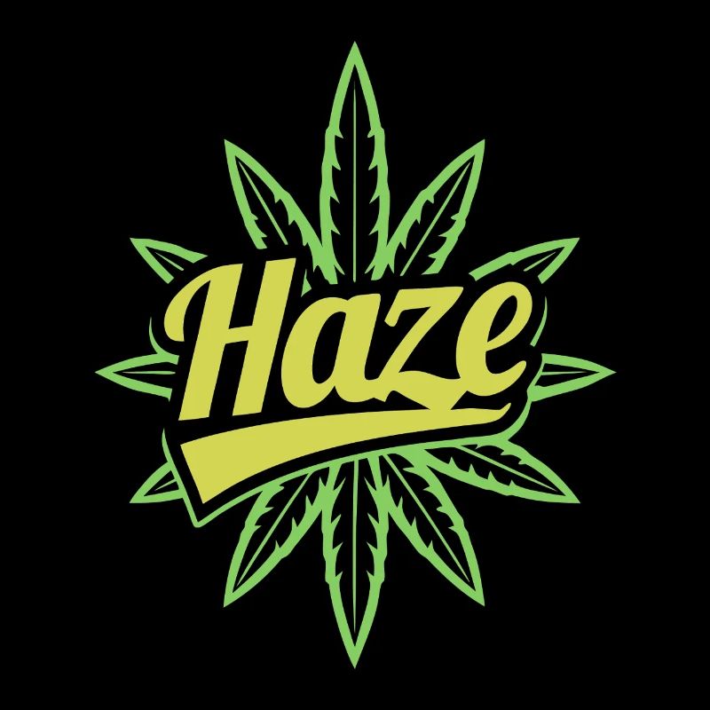 Haze Weed Leaf 420 Stoner Graphic
