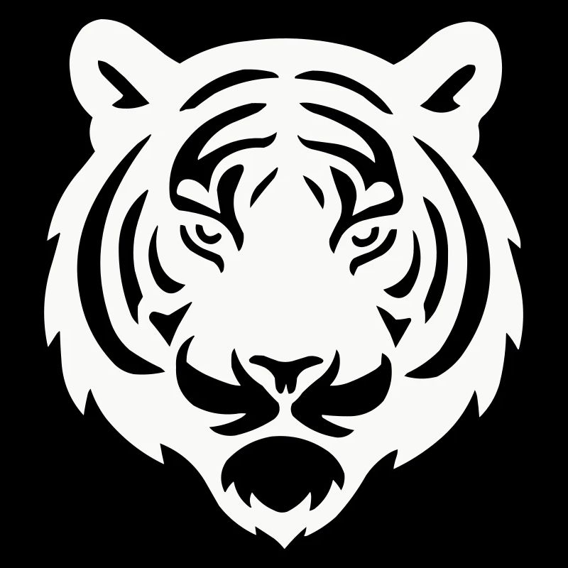 Tiger Head Silhouette